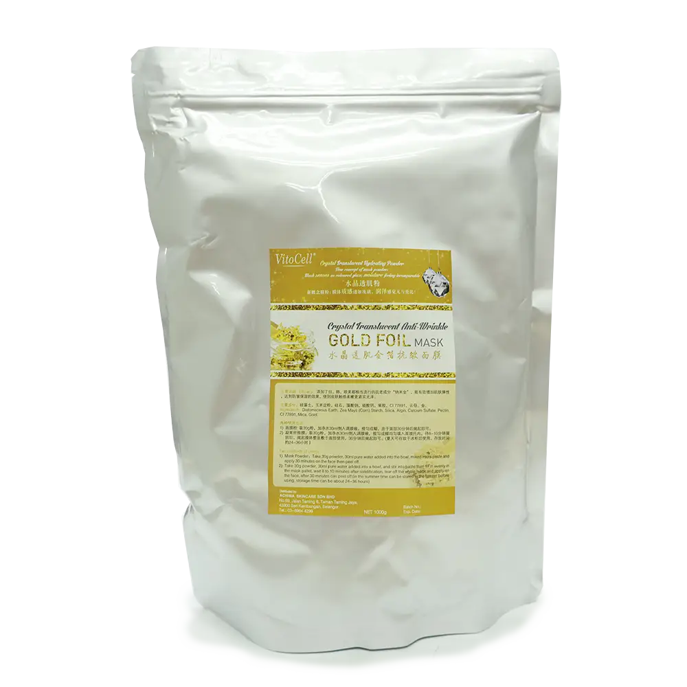 VitoCell Crystal Translucent Anti-Wrinkle Gold Foil Mask